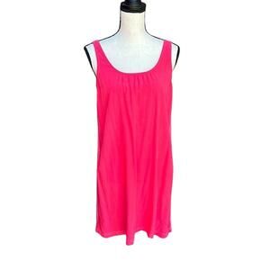 Splendid Two-Tone Hot Pink Sleeveless Tank Mini Dress Women's Size Small